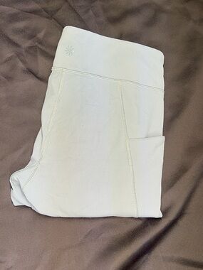 Girl High Rise Stash Your Treasures Leggings XL 14 Sage Green Side Pocket